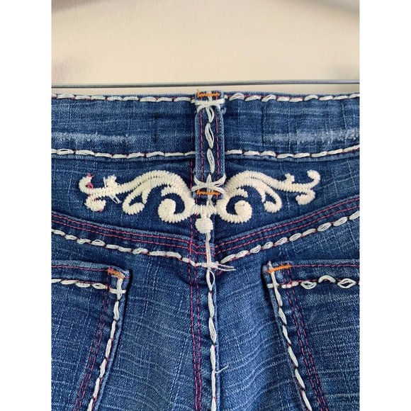 Cache Contour Collection Cowgirl Western Contrast Stitch Bootcut Jeans - Picture 7 of 13